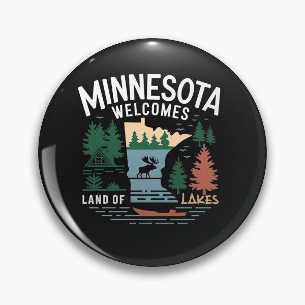 Artikelvorschau, Minnesota begrüßt Flagge Karte Minneapolis, Lake Superior entworfen und verkauft von AnimalsDH305.