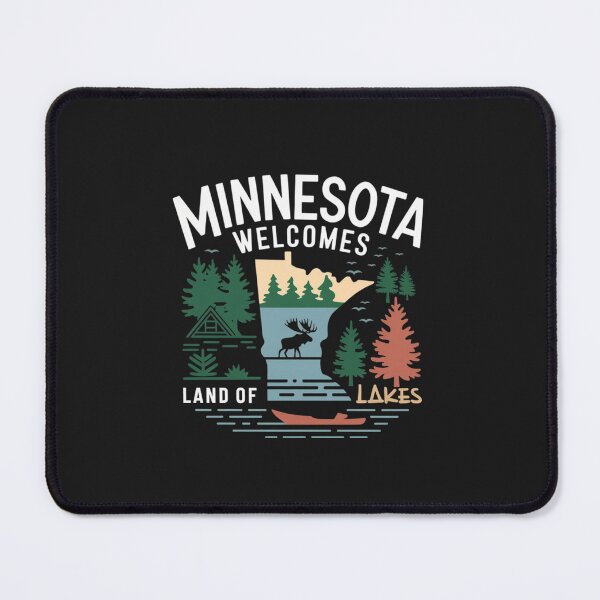 Item preview, Minnesota Welcomes Flag Map Minneapolis, Lake Superior designed and sold by AnimalsDH305.