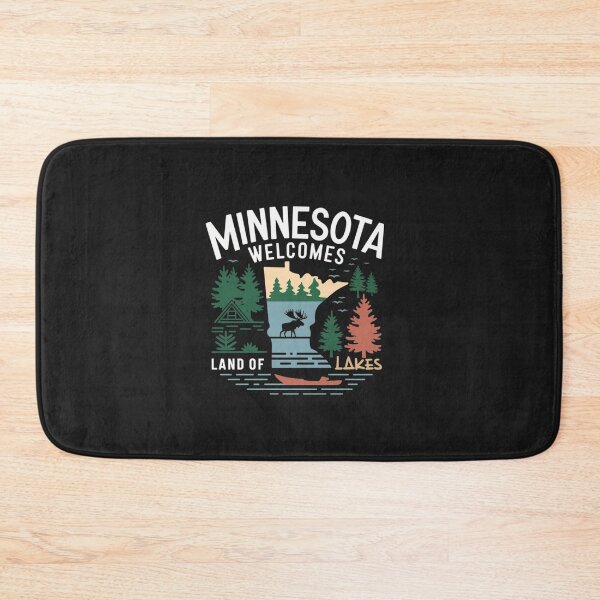 Item preview, Minnesota Welcomes Flag Map Minneapolis, Lake Superior designed and sold by AnimalsDH305.