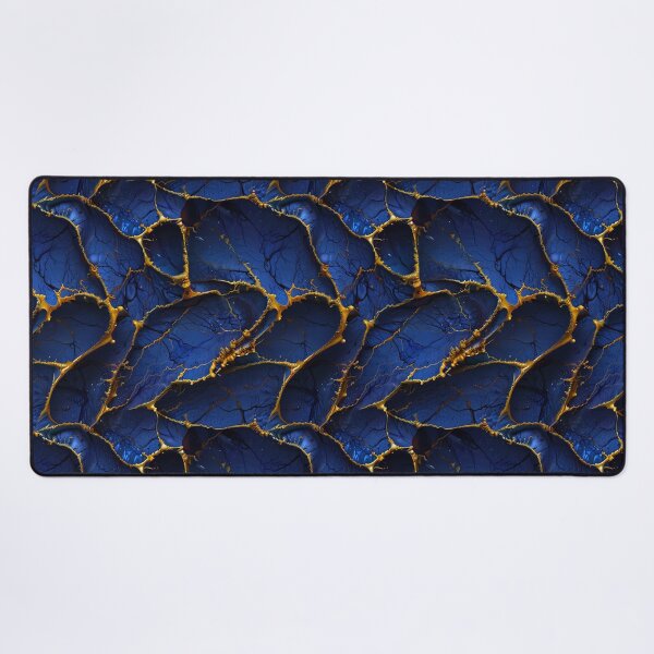 Item preview, Golden Veins on Deep Blue Canvas designed and sold by TawhidCreation.