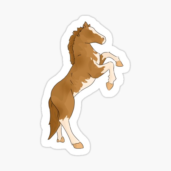 Item preview, Cheval alezan cabré designed and sold by Amber Prints Studio.