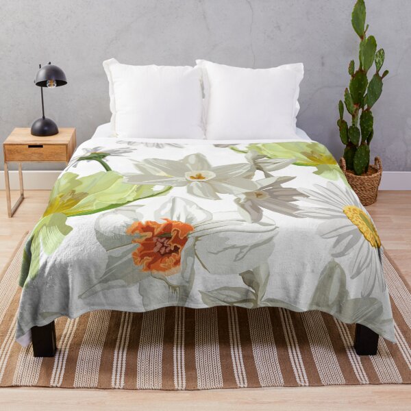 Item preview, Floral Seamless spring Pattern with narcissus, camomile flowers and leaves. designed and sold by MatyKotiv.