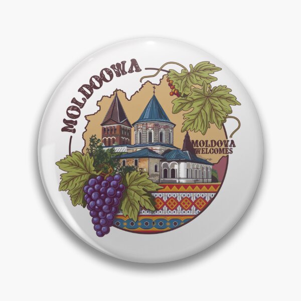 Item preview, Moldowa Welcomes Flag Map Chisinau, Cricova vineyards designed and sold by AnimalsDH305.
