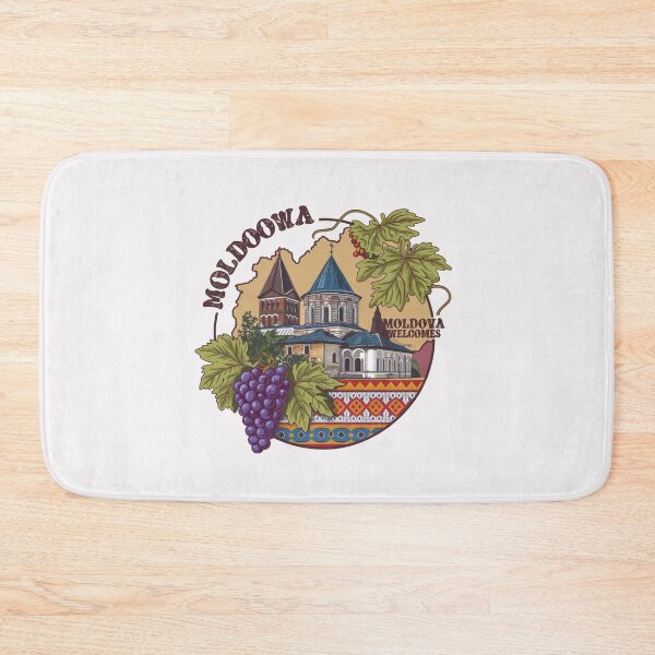 Item preview, Moldowa Welcomes Flag Map Chisinau, Cricova vineyards designed and sold by AnimalsDH305.