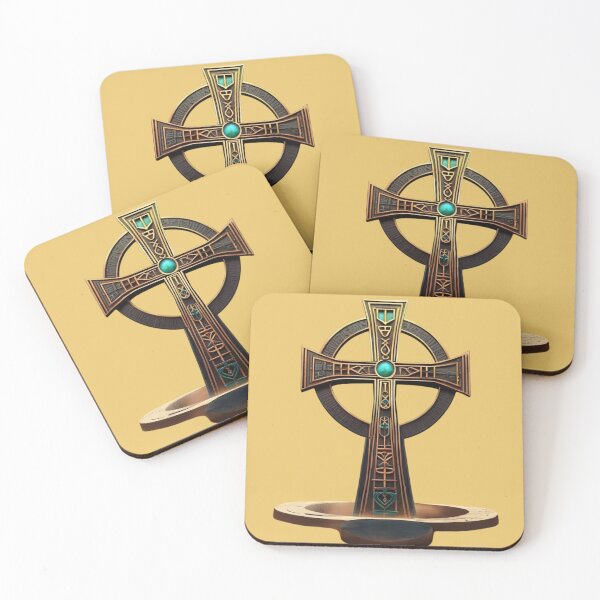 Item preview, Intricate African Spirituality Egyptian Symbol Design - Unique Cross with Hieroglyphs designed and sold by 'VARI'.