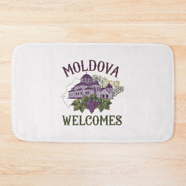 Item preview, Moldowa Welcomes Flag Map Chisinau, Cricova vineyards designed and sold by AnimalsDH305.