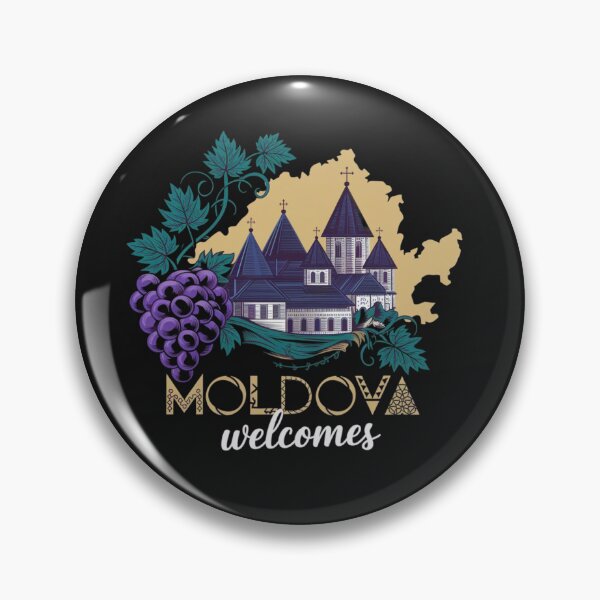 Item preview, Moldova Welcomes Flag Map Chisinau, Cricova vineyards designed and sold by AnimalsDH305.