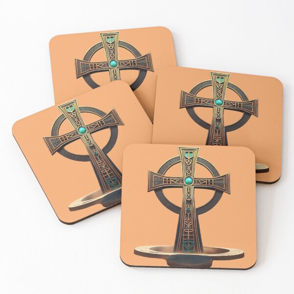 Item preview, Intricate African Spirituality Egyptian Symbol Design - Unique Cross with Hieroglyphs designed and sold by 'VARI'.