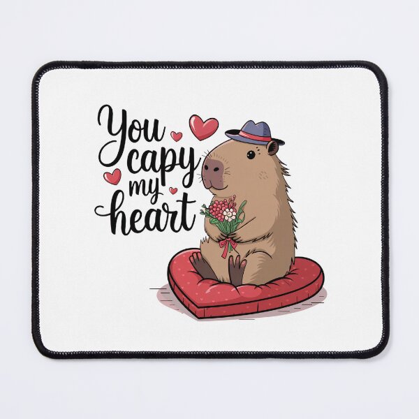 Item preview, Valentine Capybara - You Capy My Heart designed and sold by GRABAPSHOP.