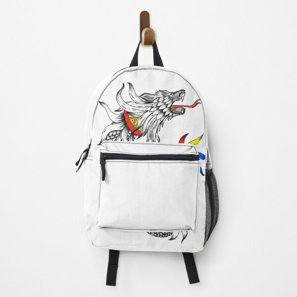 Item preview, Dacian Wolf with Traditional Motifs – Bold and Unique Mythical Art designed and sold by DianaZenArt.