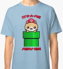 Cute Cat Kawaii Funny Mario Parody Classic T-Shirt