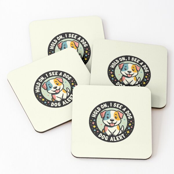 Item preview, Playful Dog Alert Design - Hold On, I See a Dog! - Dog Distraction designed and sold by Custom Crest.