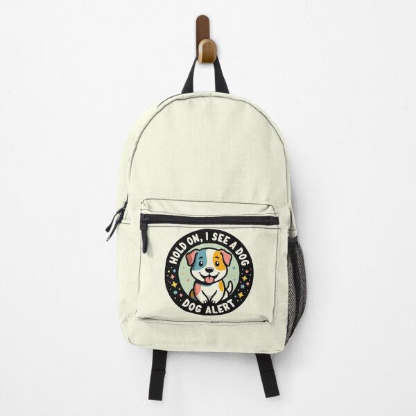 Item preview, Playful Dog Alert Design - Hold On, I See a Dog! - Dog Distraction designed and sold by Custom Crest.