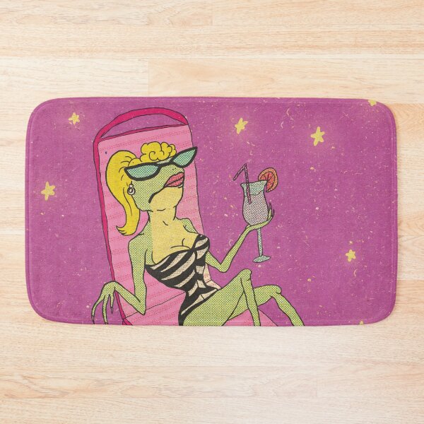 Item preview, Stylish Bad Bitch Frog Relaxing – Retro Art Poster designed and sold by define design.
