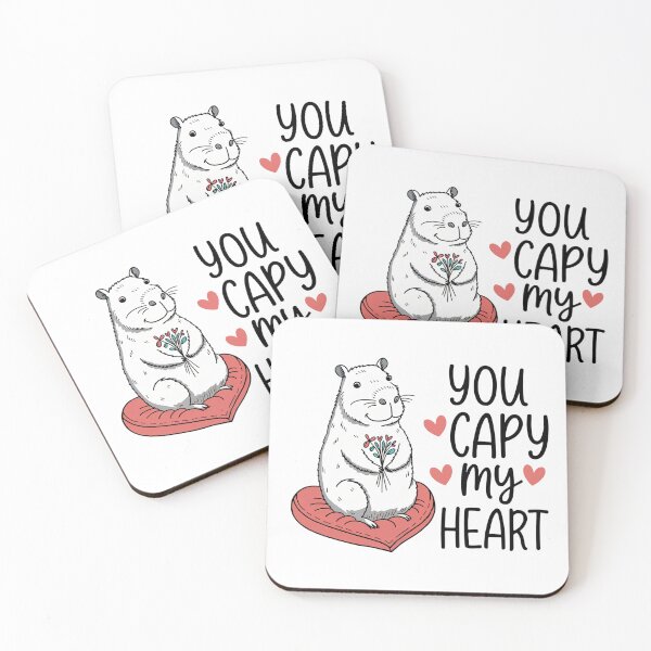 Item preview, Valentine Capybara - You Capy My Heart designed and sold by GRABAPSHOP.