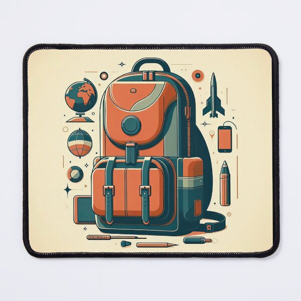 Item preview, Backpack Minimalism Art Style designed and sold by artofuniverse.