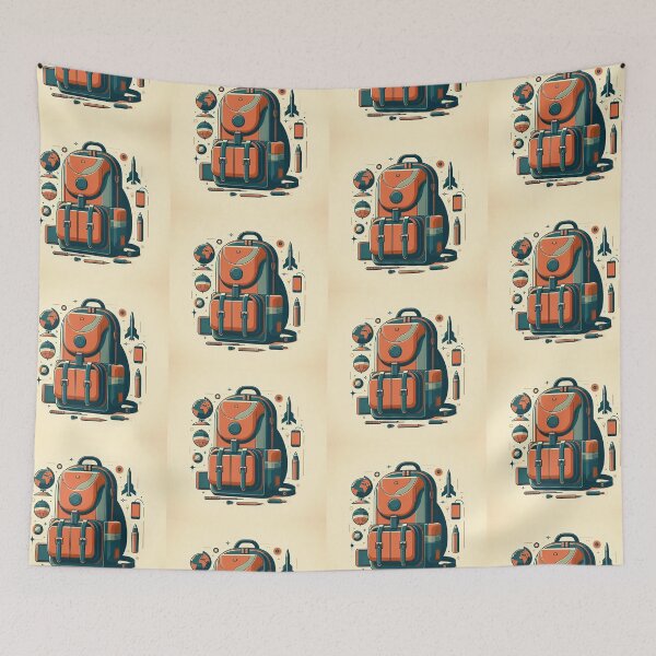 Item preview, Backpack Minimalism Art Style designed and sold by artofuniverse.