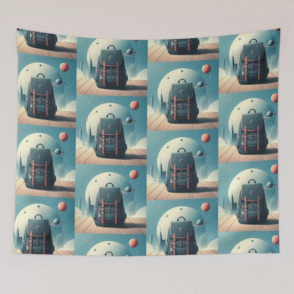 Item preview, Backpack Minimalism Art Style designed and sold by artofuniverse.