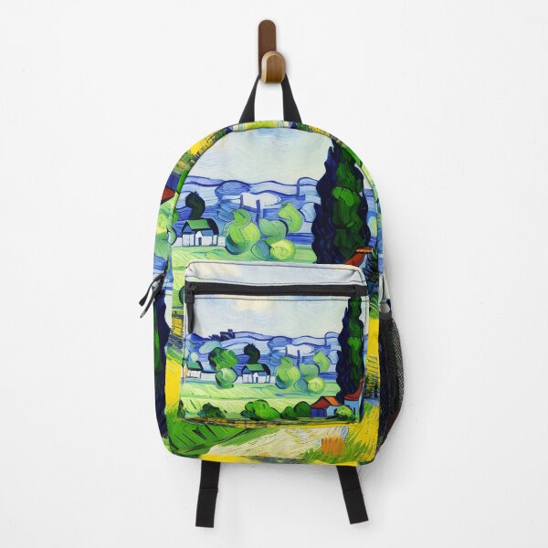 Item preview, Countryside Road in Spring Landscape Oil Painting | Van Gogh Style | Vintage Art designed and sold by UnhingedBird.