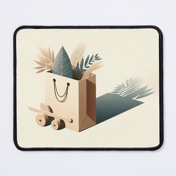 Item preview, Shopping Bag Minimalism Art Style designed and sold by artofuniverse.