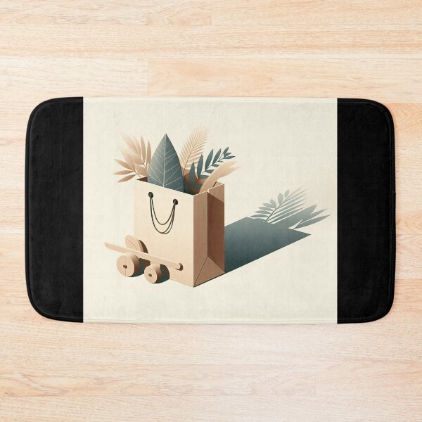 Item preview, Shopping Bag Minimalism Art Style designed and sold by artofuniverse.