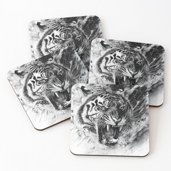 Item preview, Realistic Tiger pencil drawing designed and sold by Pencil-Art.