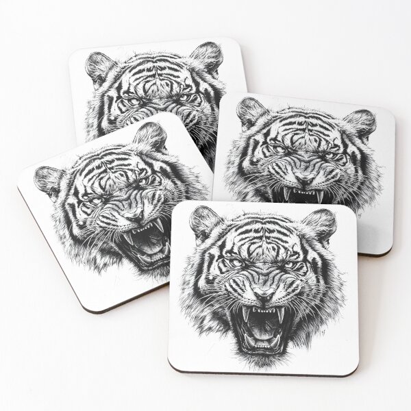 Item preview, Realistic Tiger pencil drawing designed and sold by Pencil-Art.