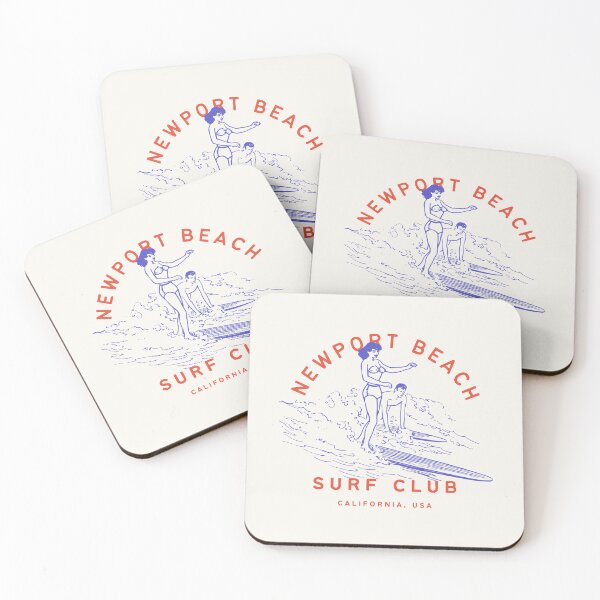 Item preview, Retro Newport Beach Surf Club Design – Classic California Surfing Vibes designed and sold by Retro Travel Design.