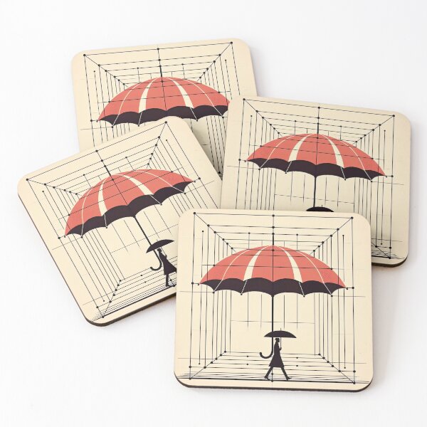 Item preview, Umbrella Minimalism Art Style designed and sold by artofuniverse.