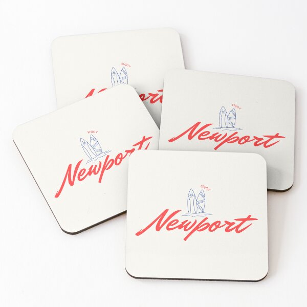 Item preview, Minimalist Newport Surf Design – “Enjoy Newport” with Stylish Surfboards designed and sold by Retro Travel Design.