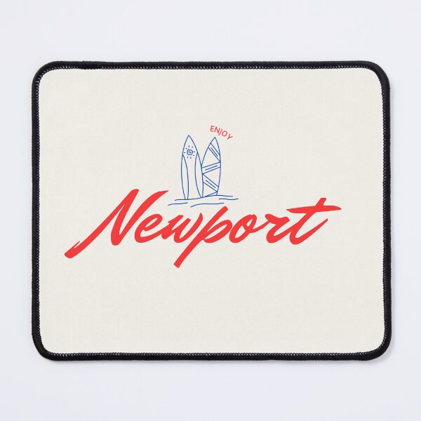 Item preview, Minimalist Newport Surf Design – “Enjoy Newport” with Stylish Surfboards designed and sold by Retro Travel Design.