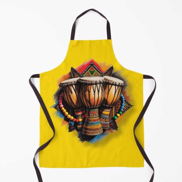 Item preview, Vibrant African Drums with Beaded Accents designed and sold by 'VARI'.