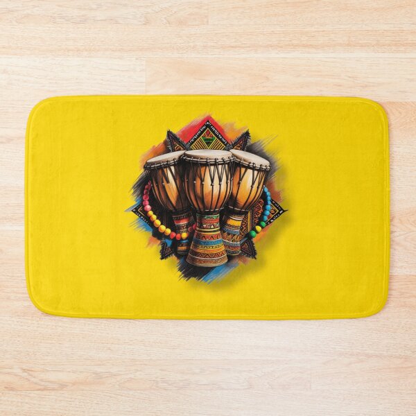Item preview, Vibrant African Drums with Beaded Accents designed and sold by 'VARI'.