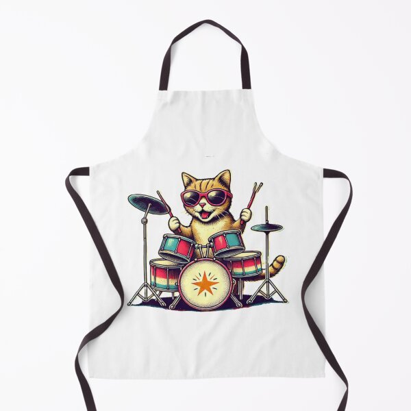 Item preview, Cool Cat Drummer designed and sold by King Of Designs.