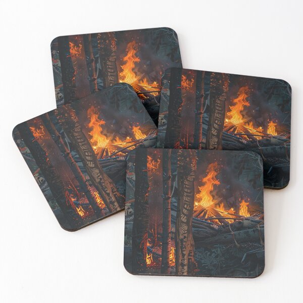 Item preview, Night Blaze in the Forest designed and sold by TawhidCreation.
