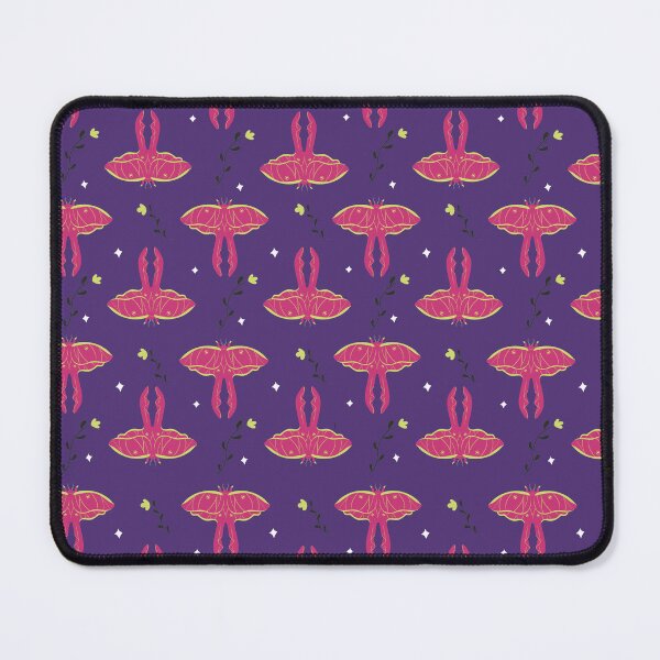 Item preview, Pink and Purple Moth Pattern designed and sold by EvercrafterDesign.