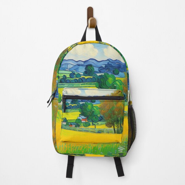 Item preview, Countryside in Spring Landscape Oil Painting | Van Gogh Style | Vintage Art designed and sold by UnhingedBird.