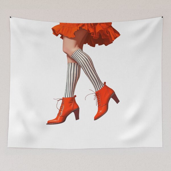 Item preview, Striped Socks leg design. Girl fashion. Design no 2 designed and sold by Shoot-The-Moon.