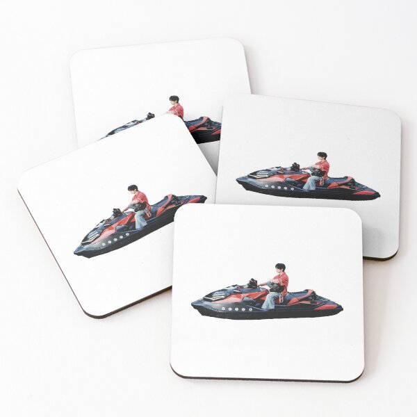 Item preview, Jisung cute in a jetski motorboat speedboat, Han Jisung, Stray Kids 3RACHA SKZ designed and sold by matchakpop.
