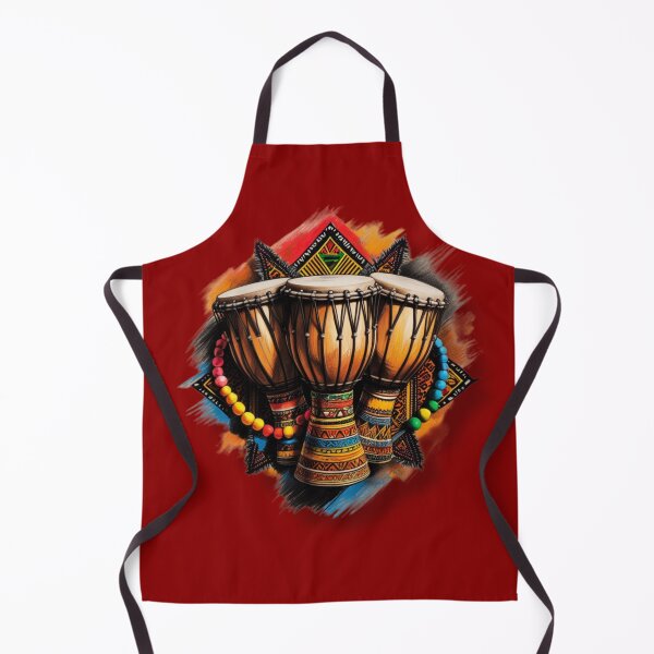 Item preview, Vibrant African Drums with Beaded Accents designed and sold by 'VARI'.