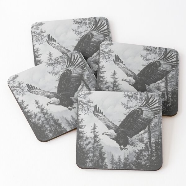Item preview, Realistic Bald Eagle pencil drawing designed and sold by Pencil-Art.
