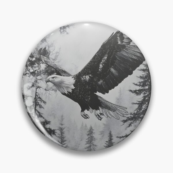 Item preview, Realistic Bald Eagle pencil drawing designed and sold by Pencil-Art.