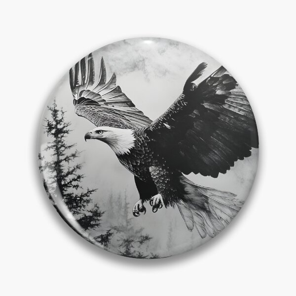 Item preview, Realistic Bald Eagle pencil drawing designed and sold by Pencil-Art.