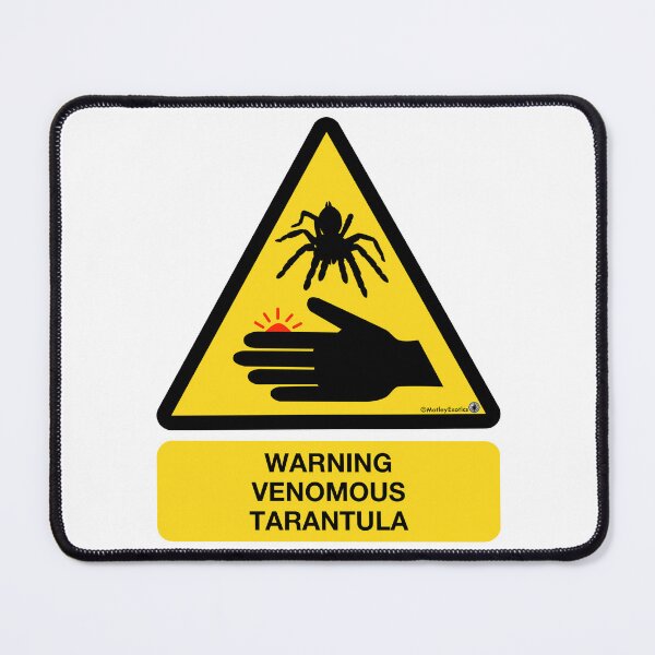 Item preview, Warning Venomous Tarantula Caution Sign for enclosures designed and sold by MotleyExotics.
