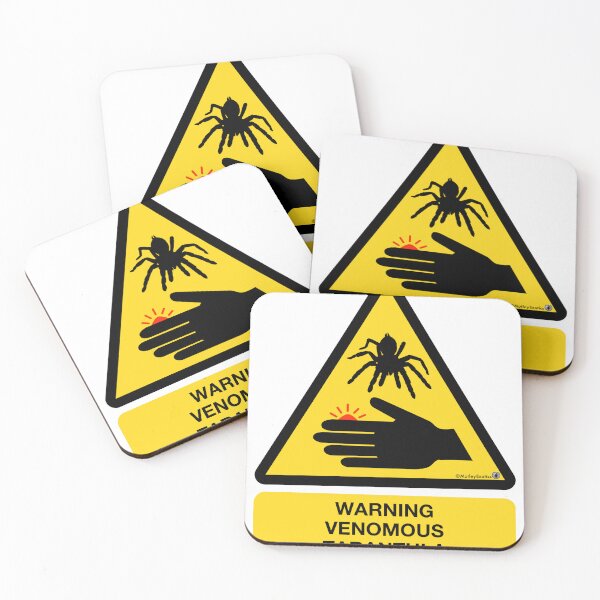 Item preview, Warning Venomous Tarantula Caution Sign for enclosures designed and sold by MotleyExotics.
