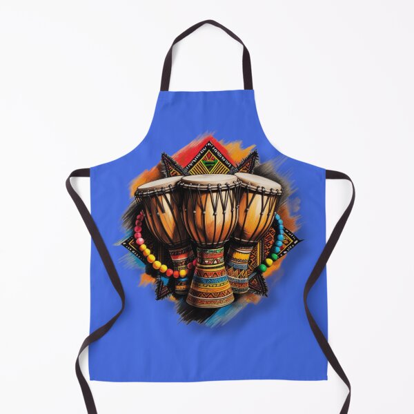 Item preview, Vibrant African Drums with Beaded Accents designed and sold by 'VARI'.