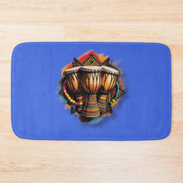Item preview, Vibrant African Drums with Beaded Accents designed and sold by 'VARI'.