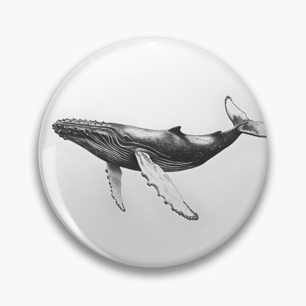 Item preview, Realistic Whale pencil drawing designed and sold by Pencil-Art.