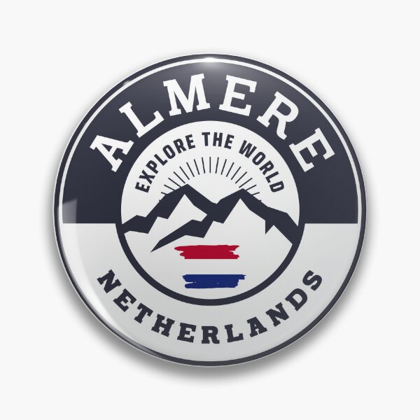 Item preview, Almere Netherlands Black and White Crest designed and sold by World Designs.