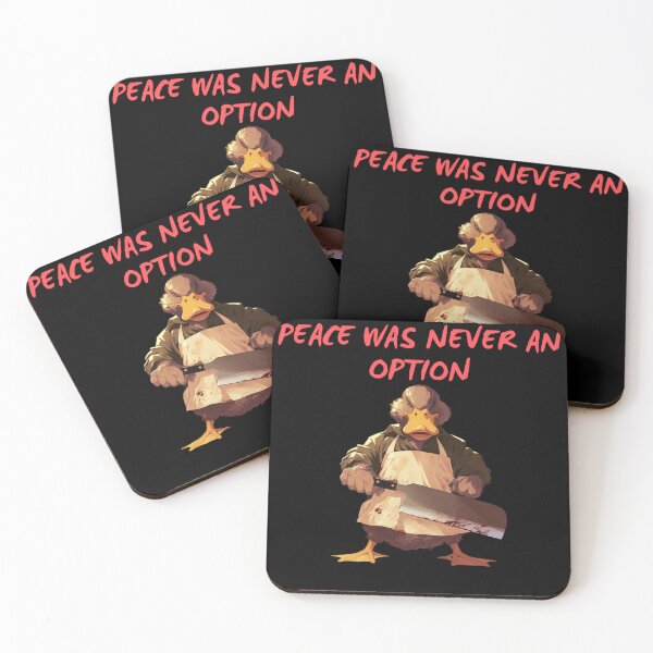 Item preview, Peace Was Never An Option Funny Duck Meme designed and sold by Nightarcade.